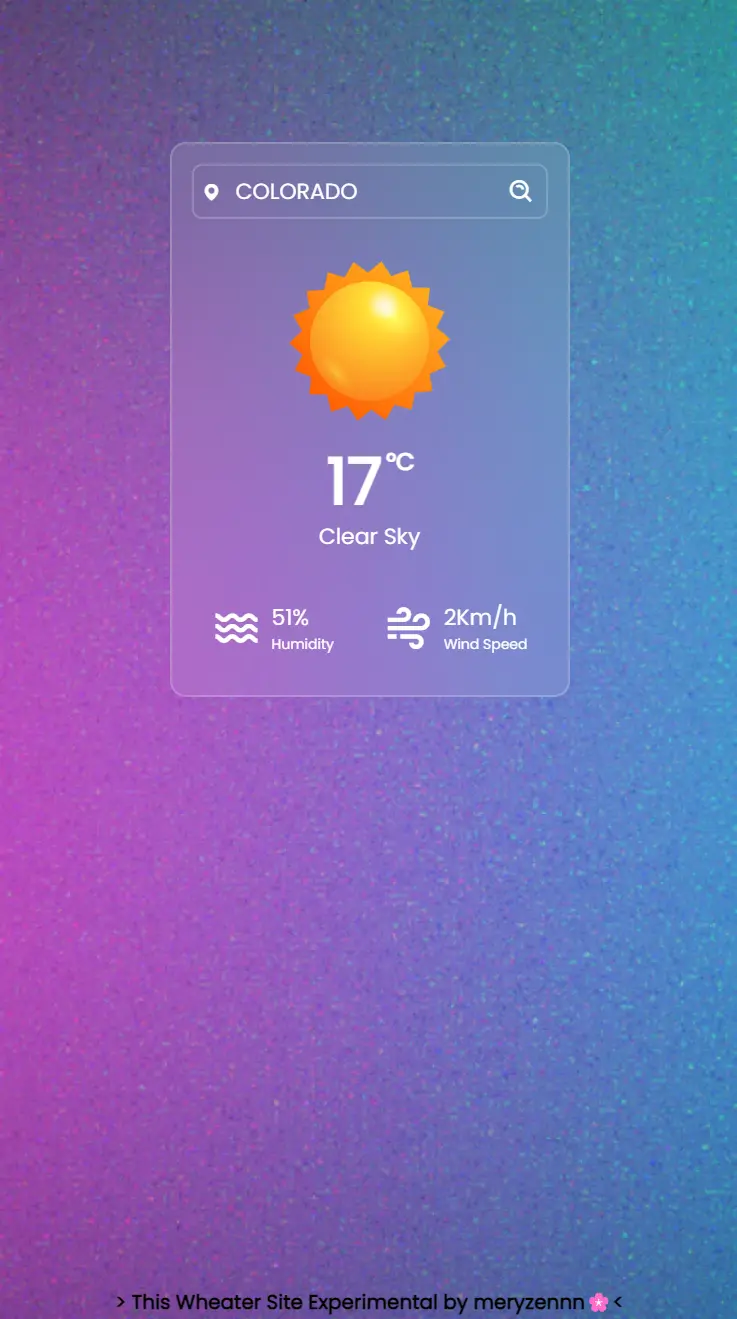 Scenario 1: weather